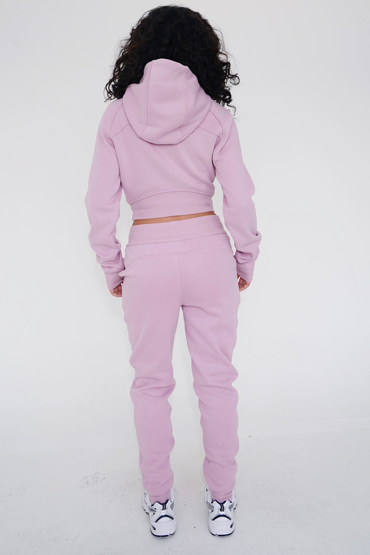 I Make Good Decisions Drawstring Warm Plush Pink Jogger Sweatpants 4