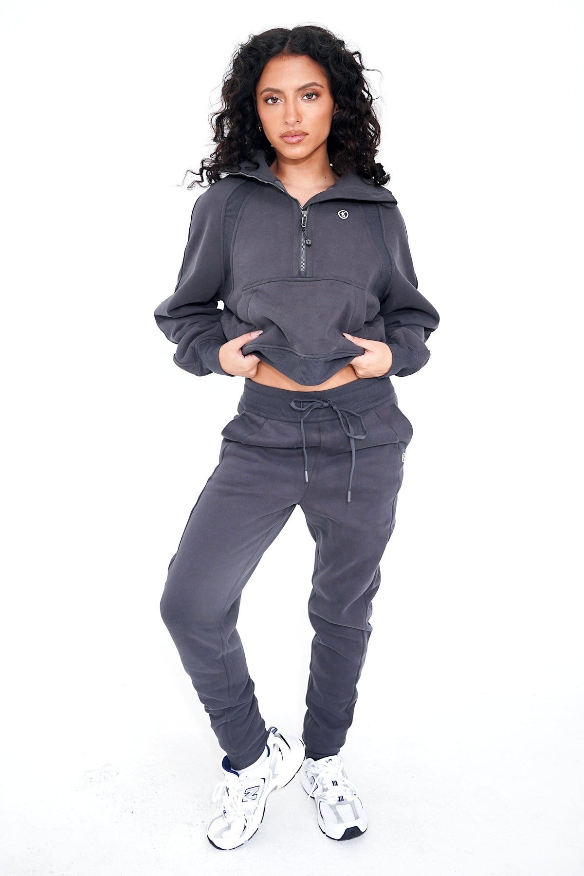I Make Good Decisions Drawstring Warm Plush Graphite Ash Jogger Sweatpants 2