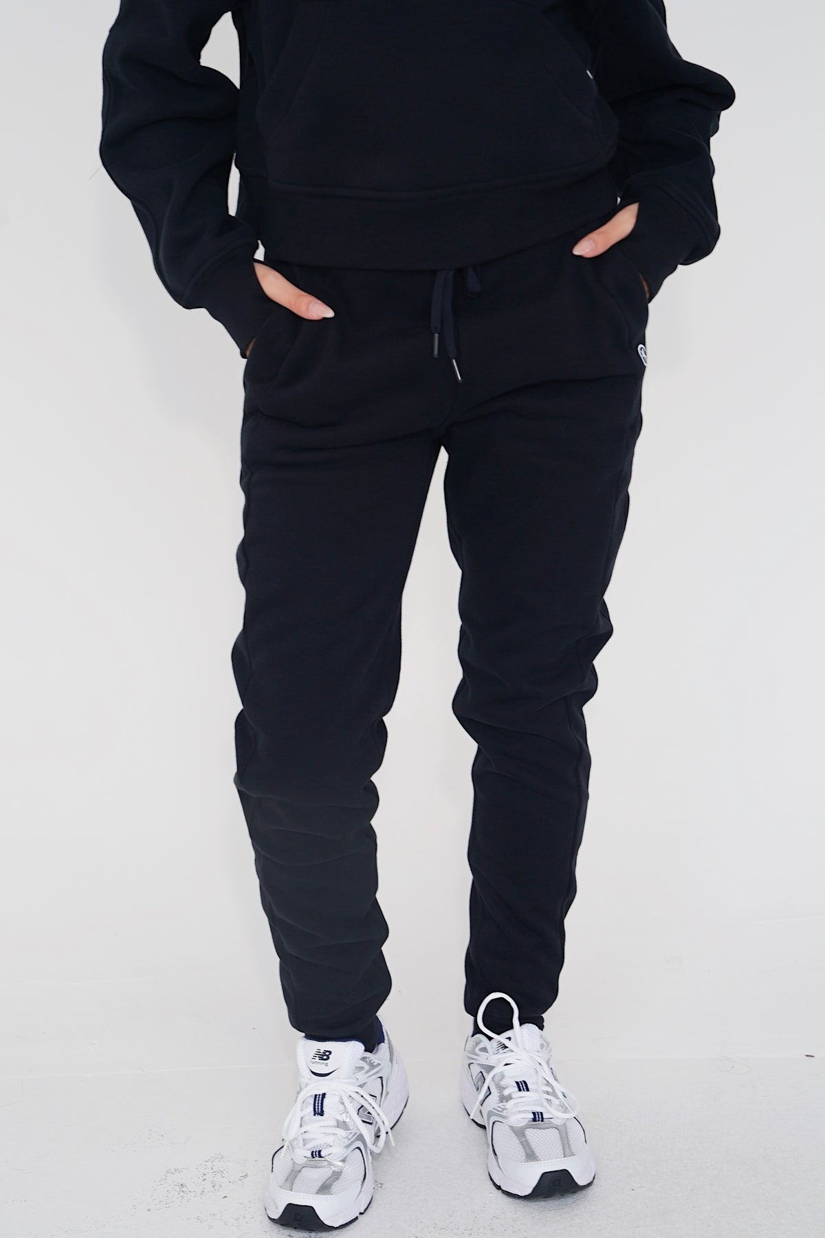 I Make Good Decisions Drawstring Warm Plush Black Jogger Sweatpants 5
