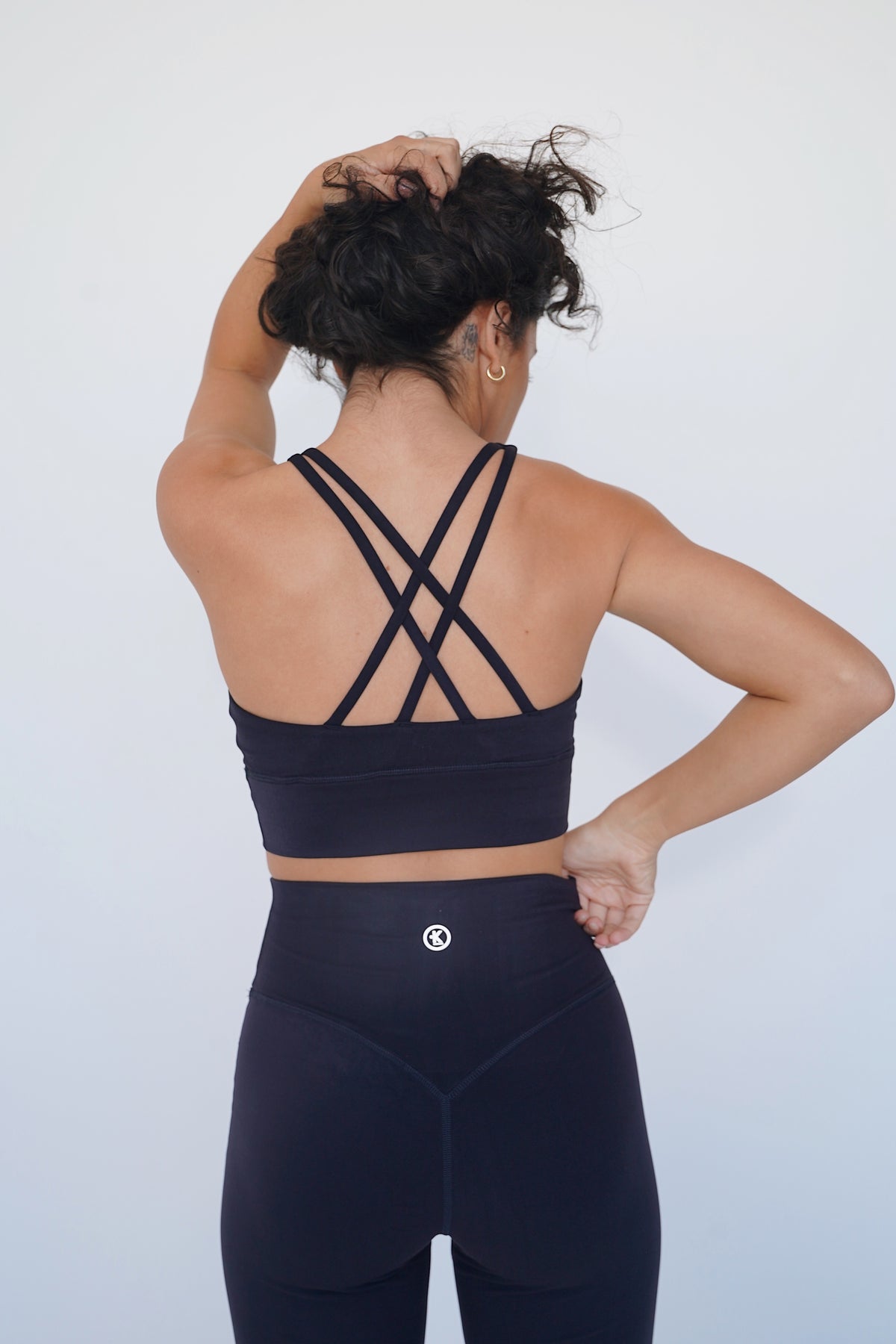 I am Bold Comfortably Stylish Black Yoga Top Bra 7