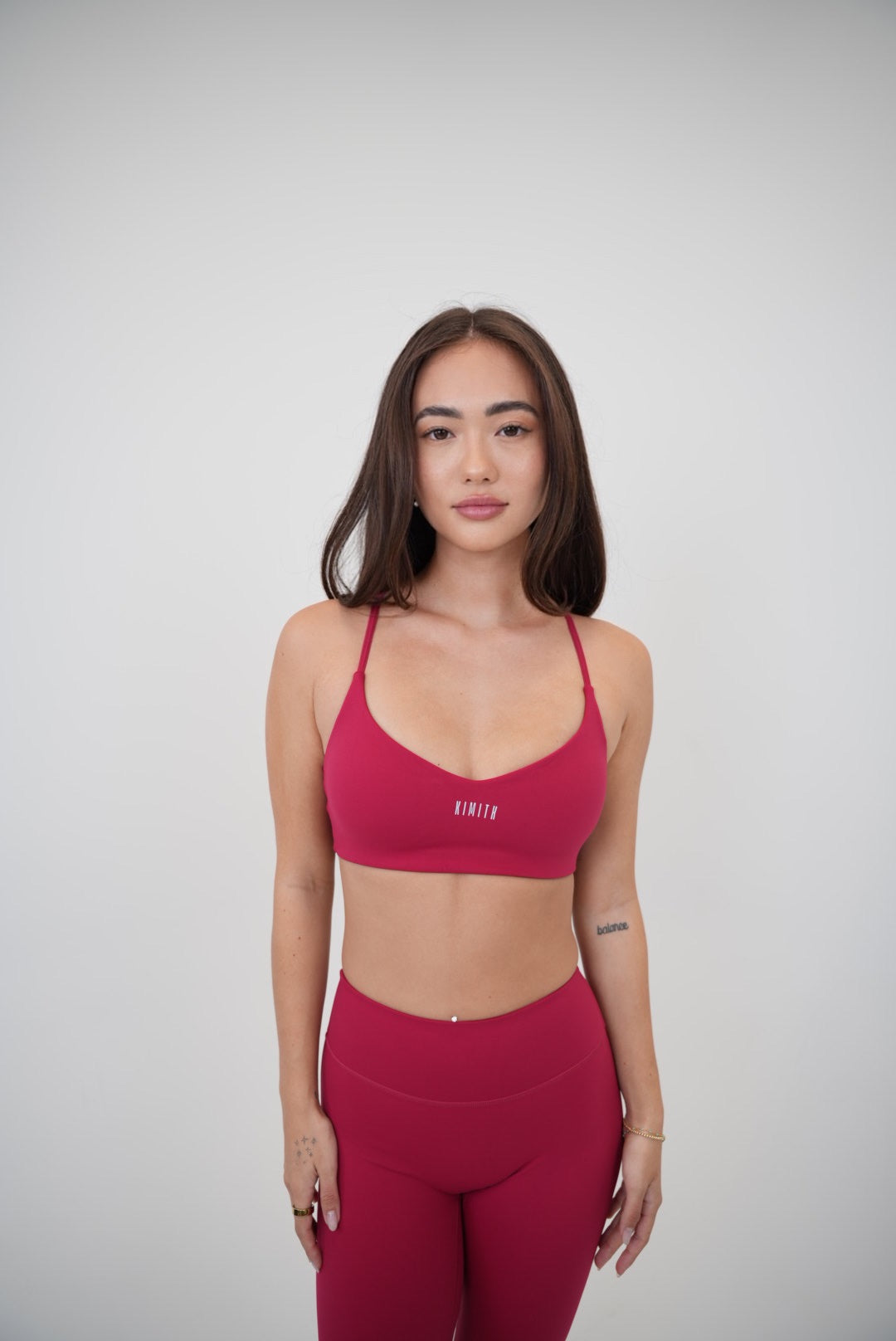 I Live in Luxury Red Sports Bra 3