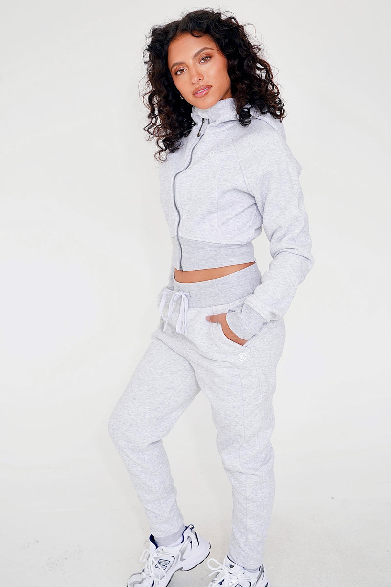 I Make Good Decisions Drawstring Warm Plush Gray Jogger Sweatpants alt