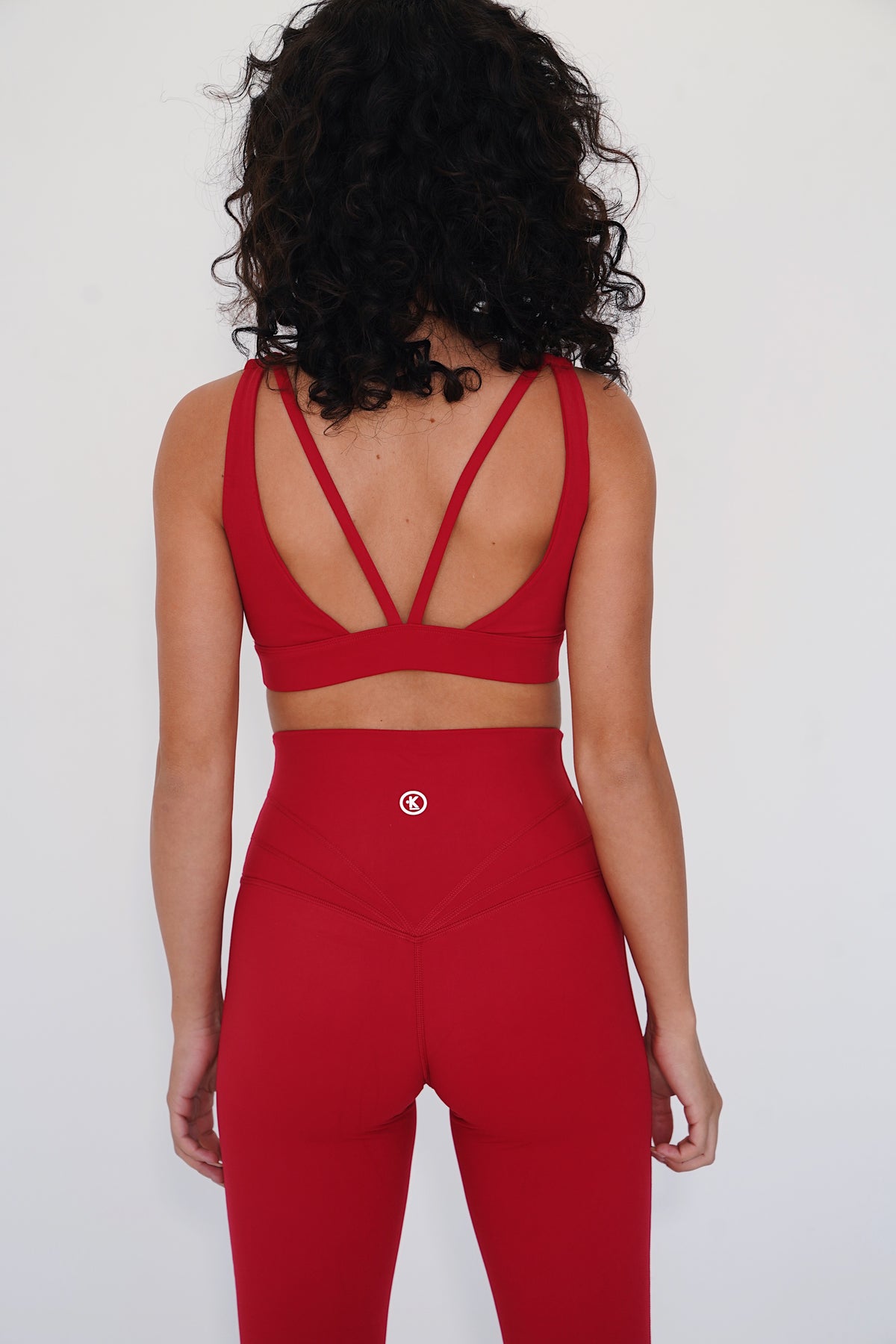 I am Beautifully Radiant Quick Dry Red Sports Bra 1