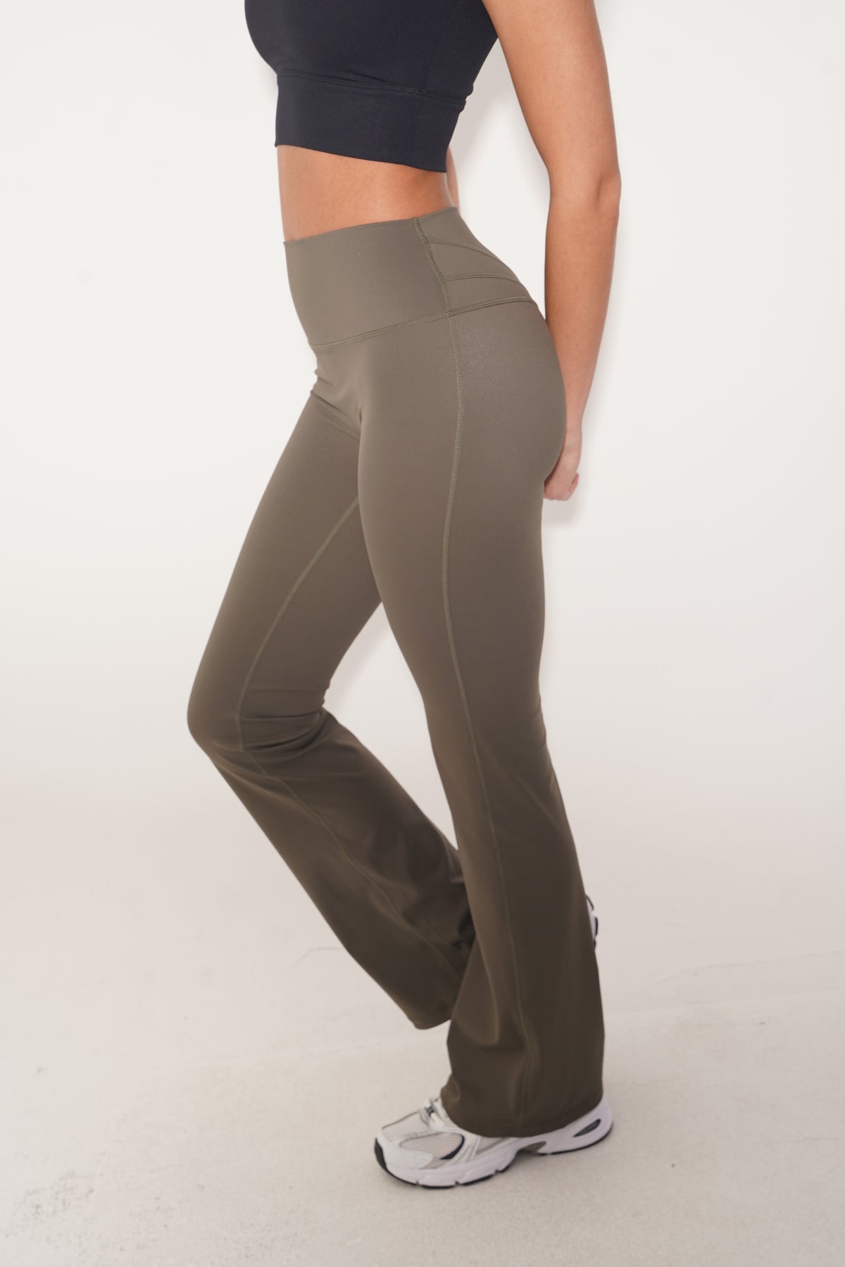 I Create Harmony Green Flare Yoga Pant 1