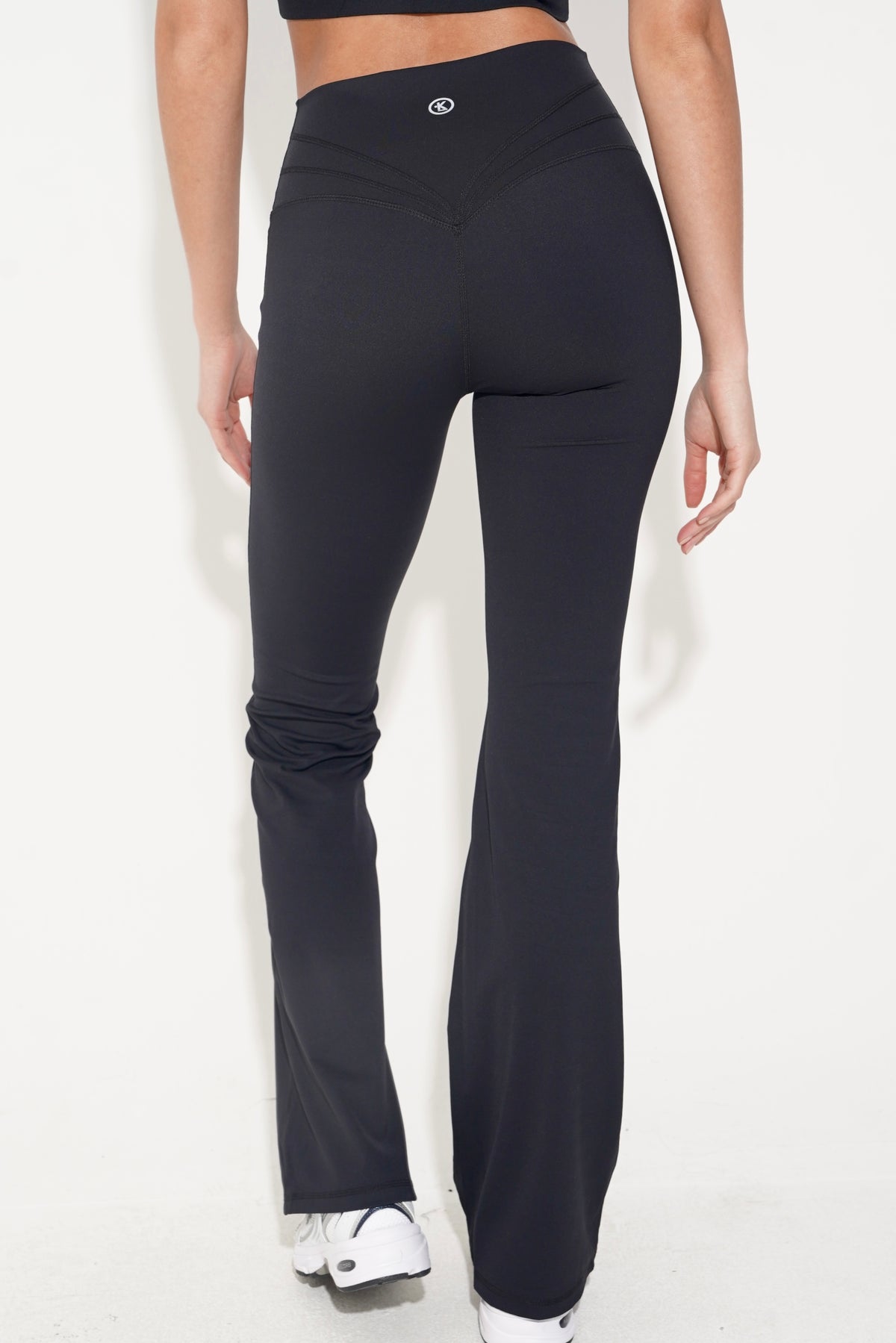 I Create Harmony Black Flare Yoga Pant 1