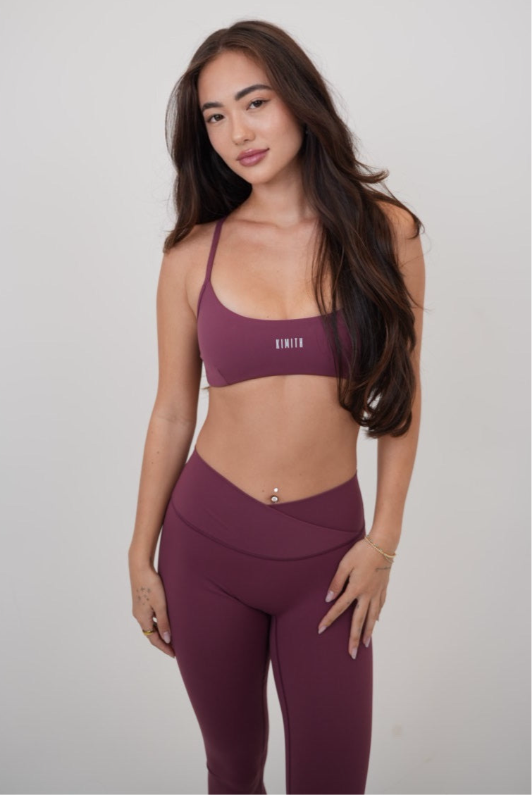 My Time Is Divine Plum Cross-Back Butter Soft Bra 2
