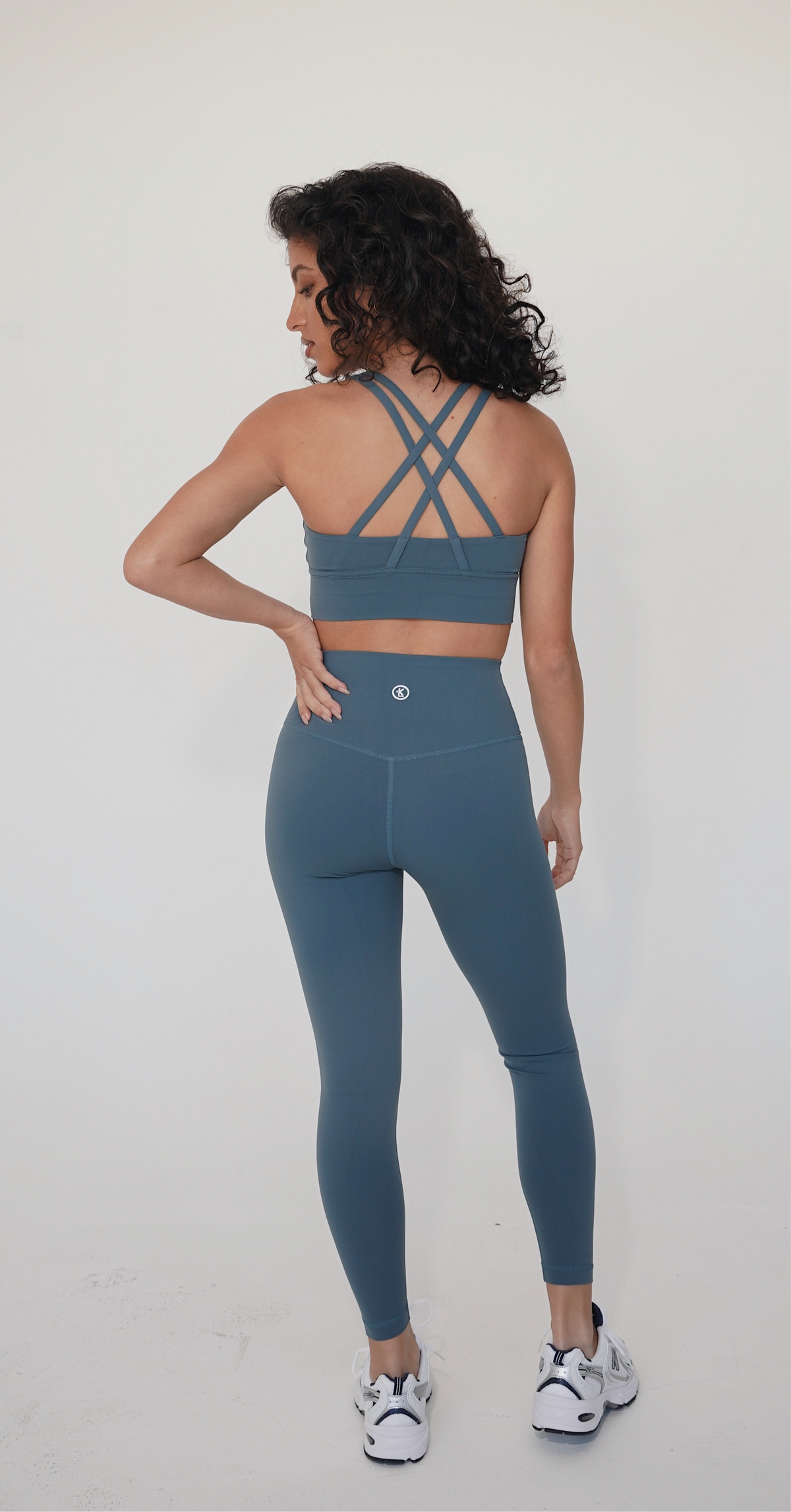 I Am Compassionate Quick-Dry Butter Light Blue Legging 5