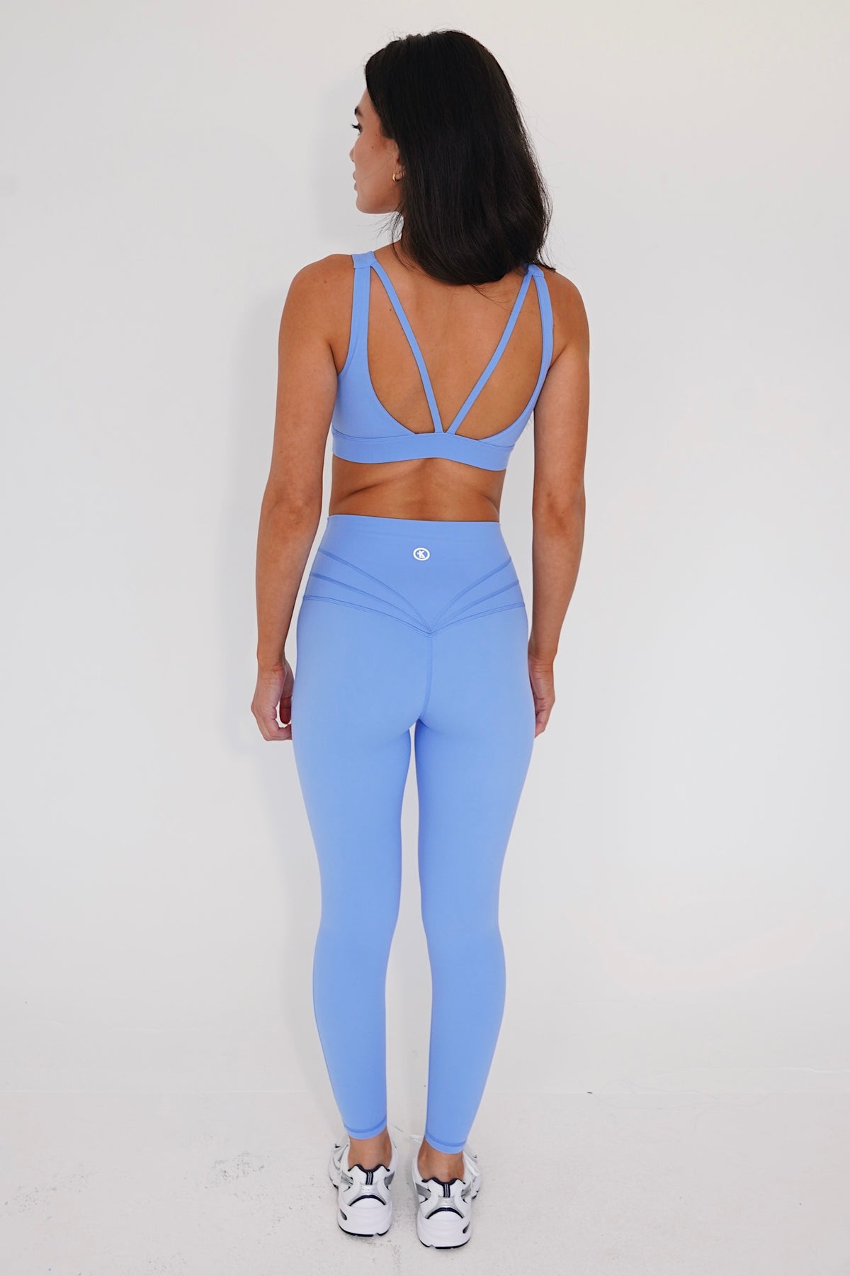 I am Beautifully Radiant Quick Dry Light Blue Sports Bra 8