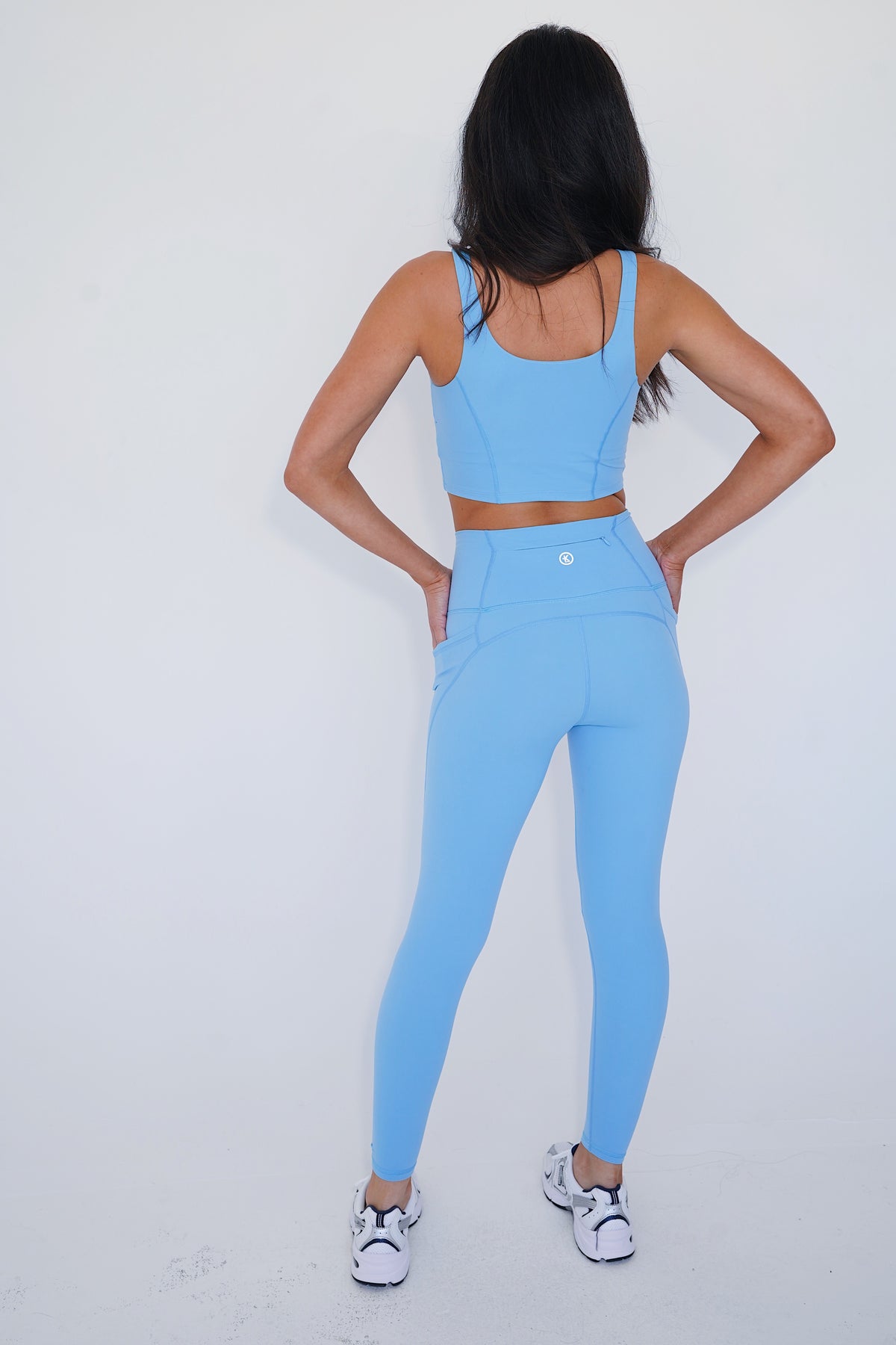 My Heart is Pure Vintage Bubble Blue Butter Soft Legging 5