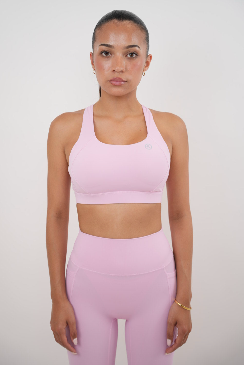 I Am Glowing Pink Blossom Quick Dry Butter Bra 1