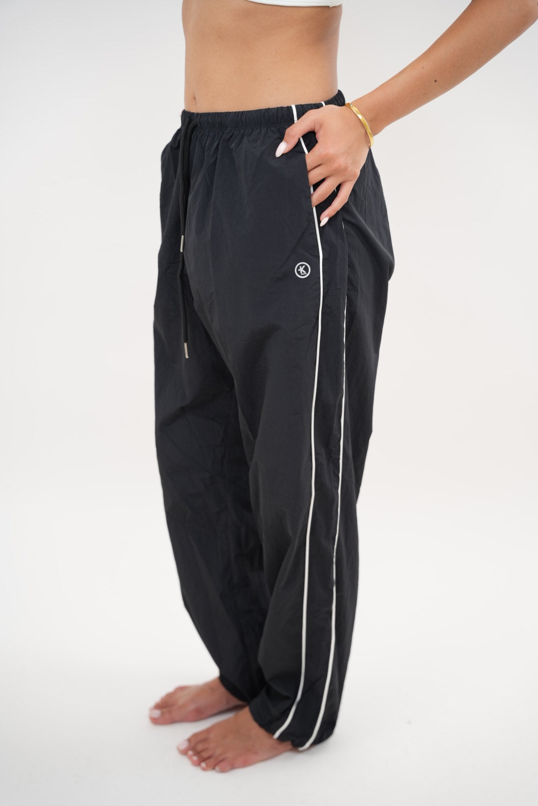 I Accept Change with Grace Black Versatile Relaxed Fit Pant 6