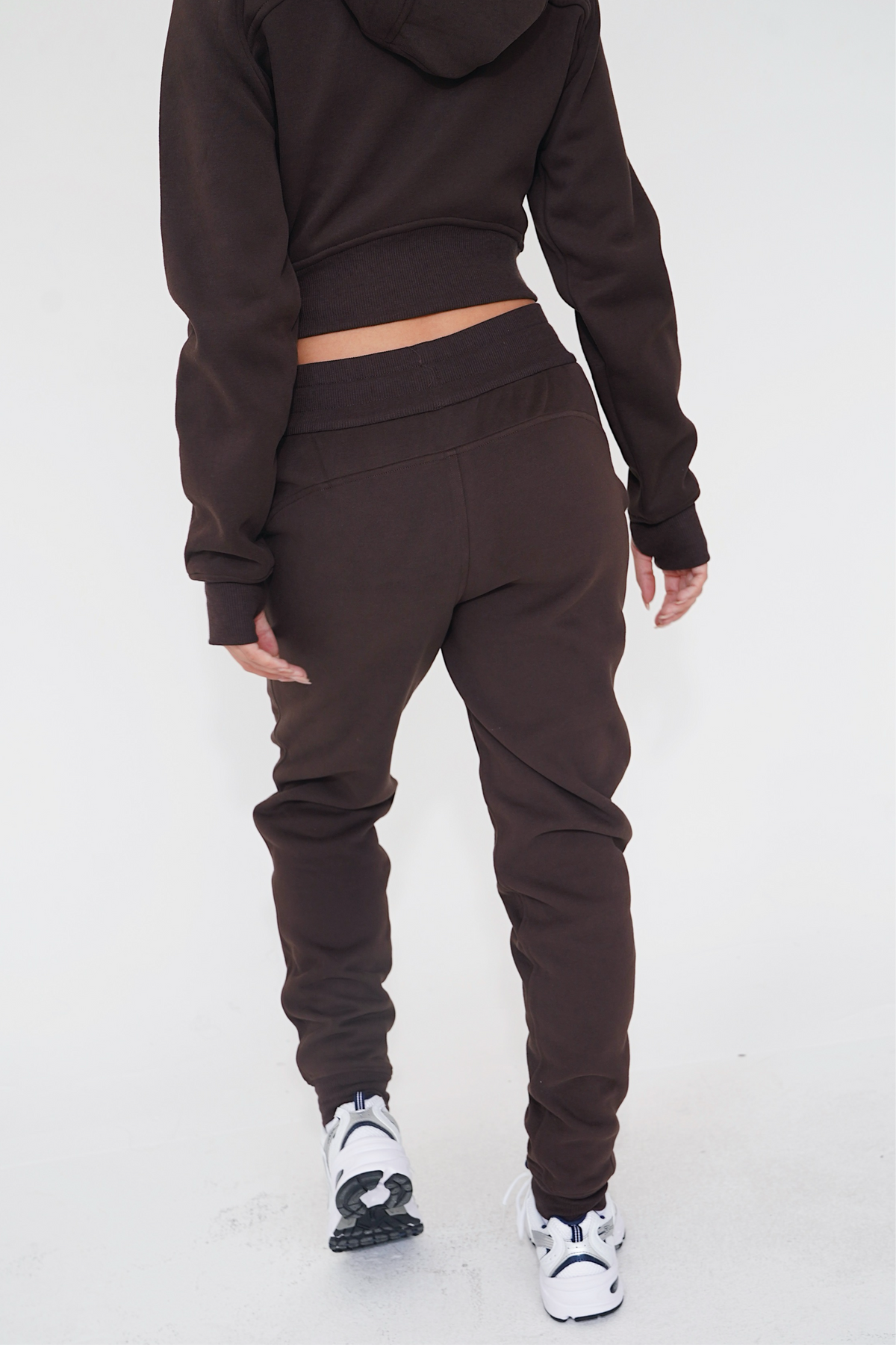 I Make Good Decisions Drawstring Warm Plush Espresso Brown Jogger Sweatpants 3