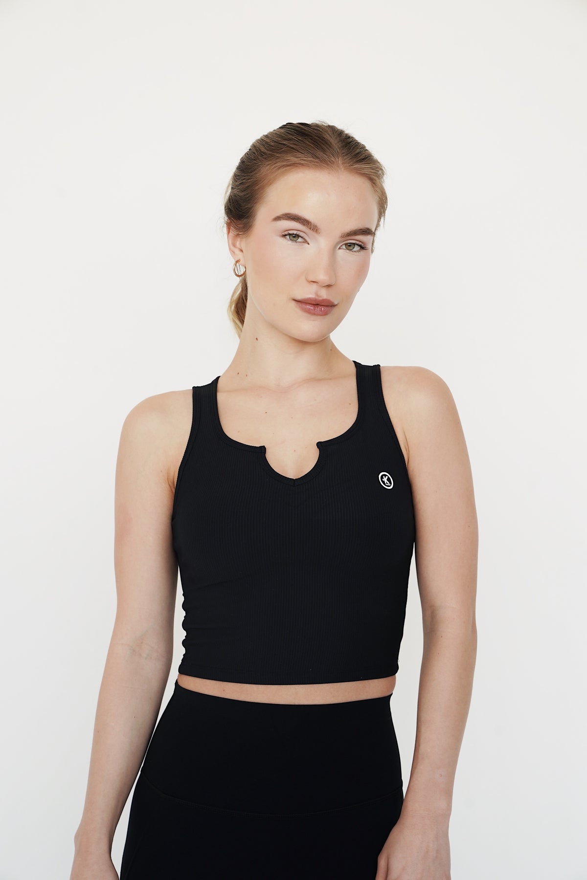 I Am Self Love Ribbed Quick-Dry Butter Black Tank 4