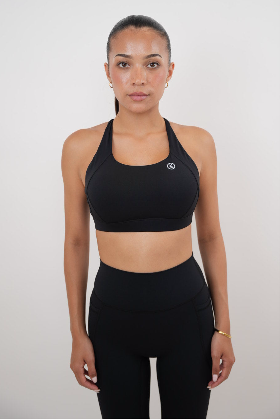 I Am Glowing Black Quick Dry Butter Bra 3