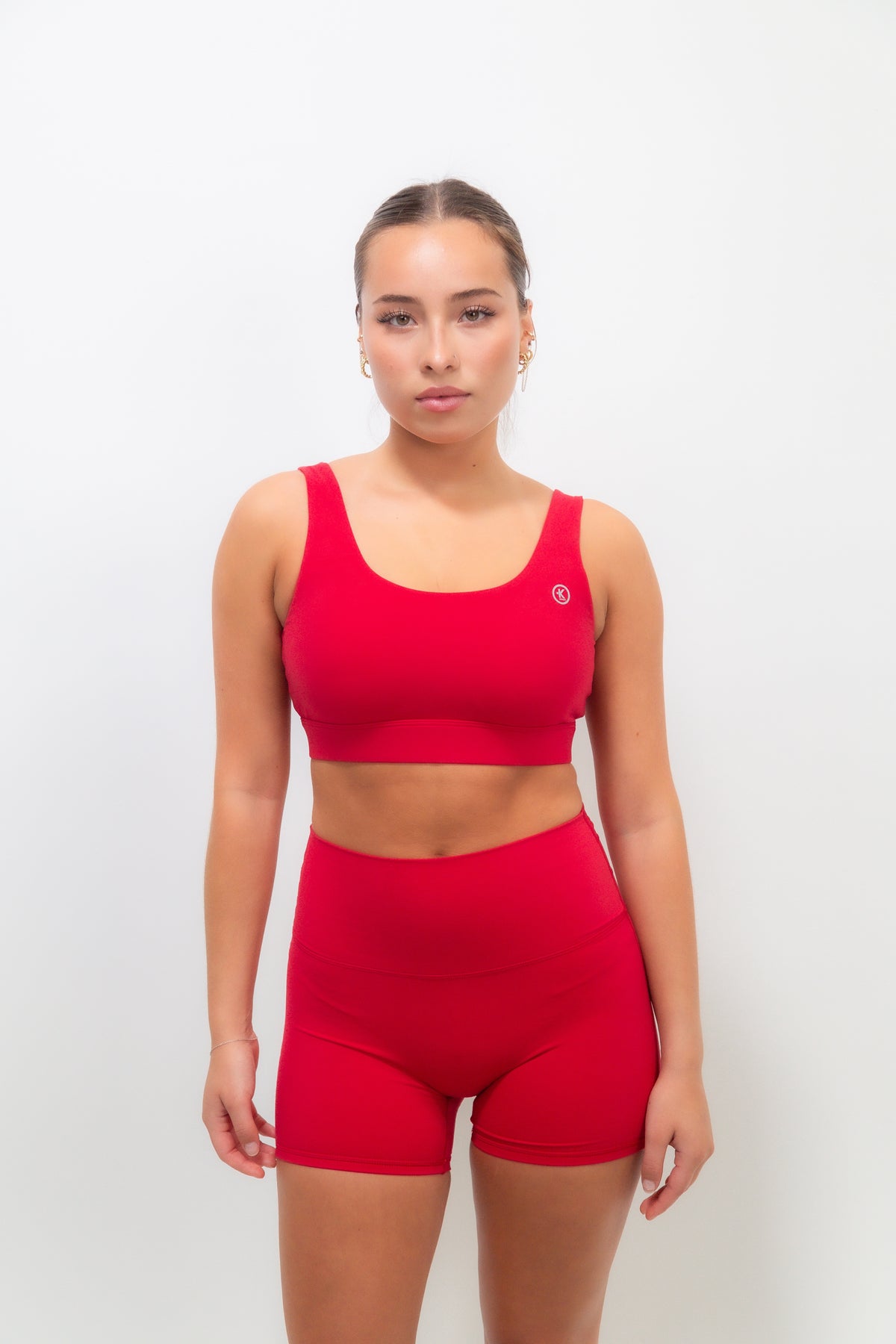 I Am Beautifully Radiant Quick-Dry Butter Red Short 1