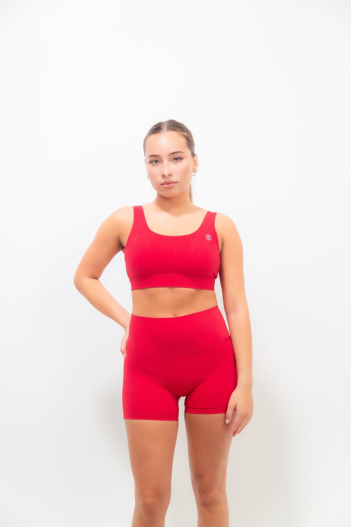 I Am Beautifully Radiant Quick-Dry Butter Red Short 5