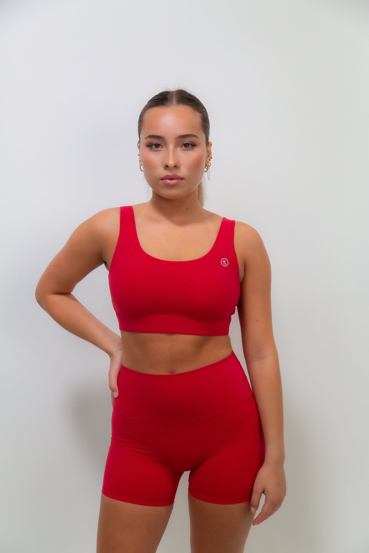 I Am Beautifully Radiant Quick-Dry Butter Red Short 8