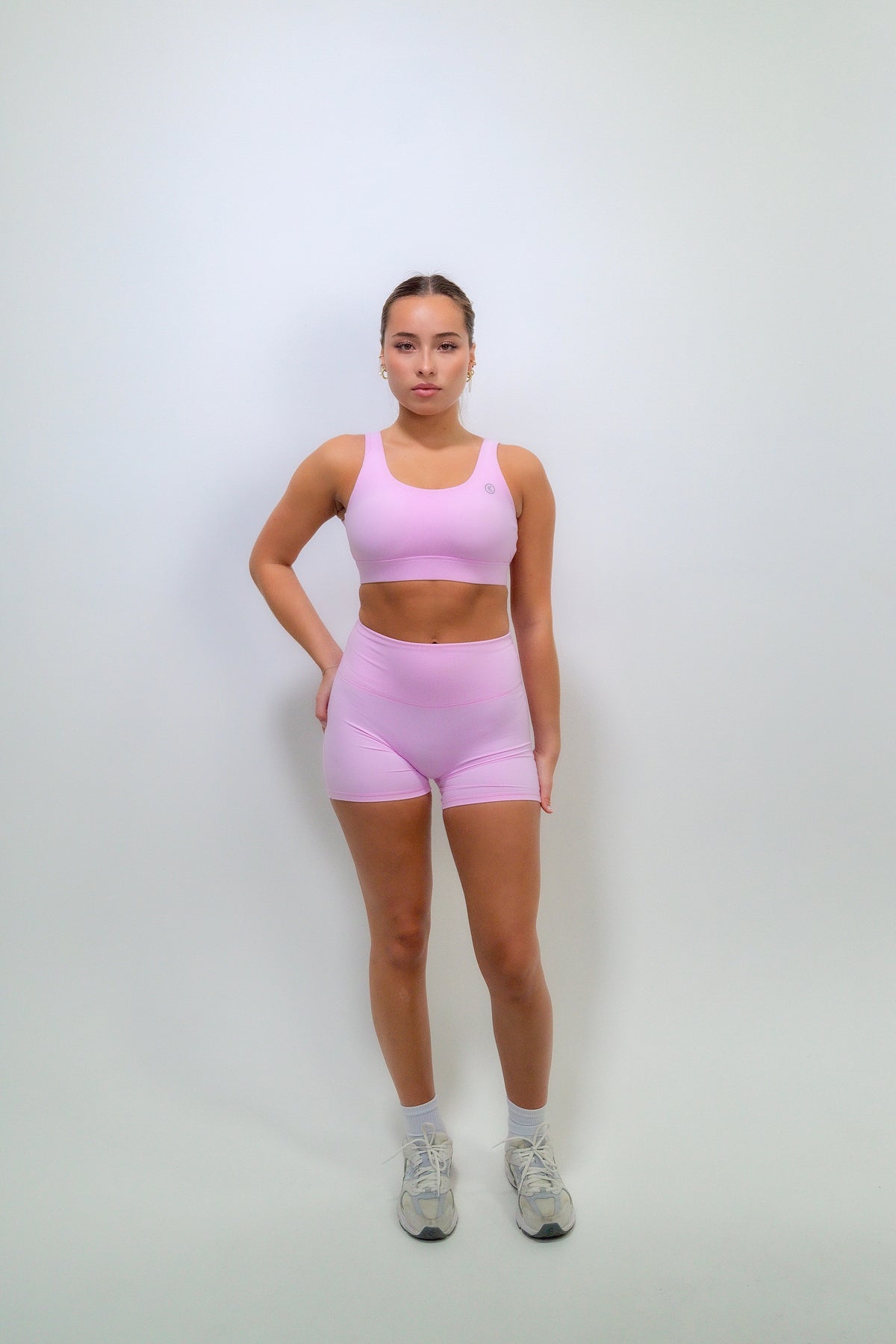 I Am Beautifully Radiant Quick-Dry Butter Pink Short 3
