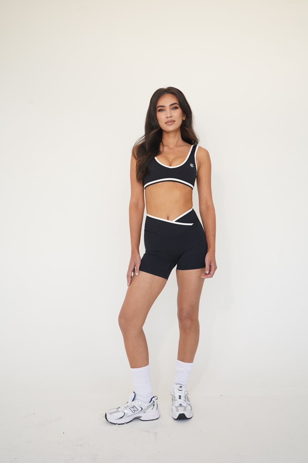 I Am Right Where I Need To Be Black Butter Sports Bra 2