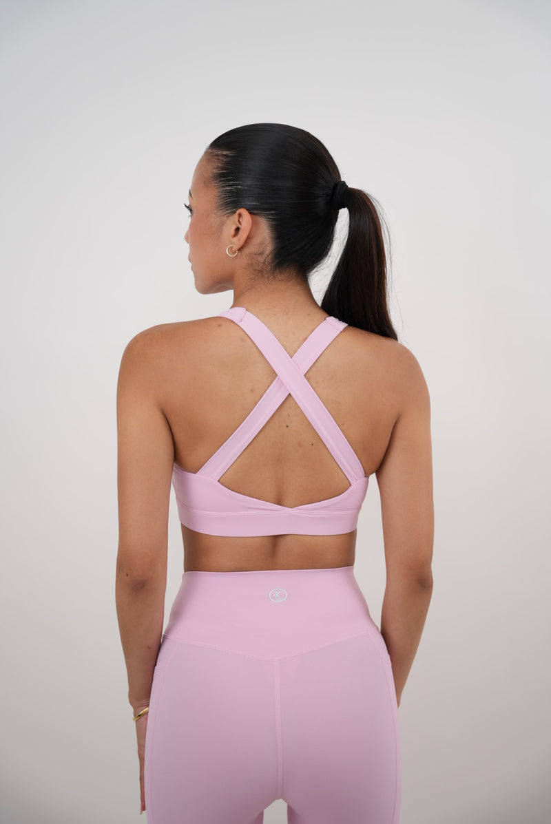 I Am Glowing Pink Blossom Quick Dry Butter Bra alt