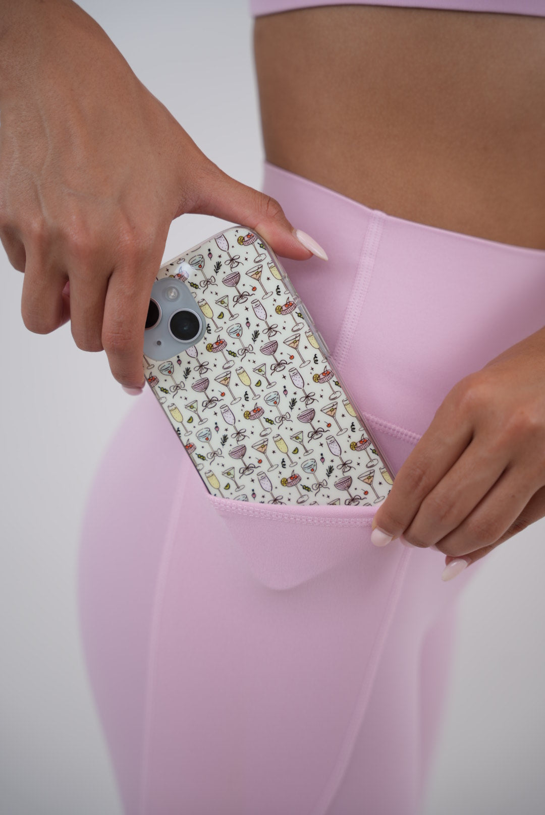 I Am Glowing Pink Blossom Quick Dry Butter Legging 4