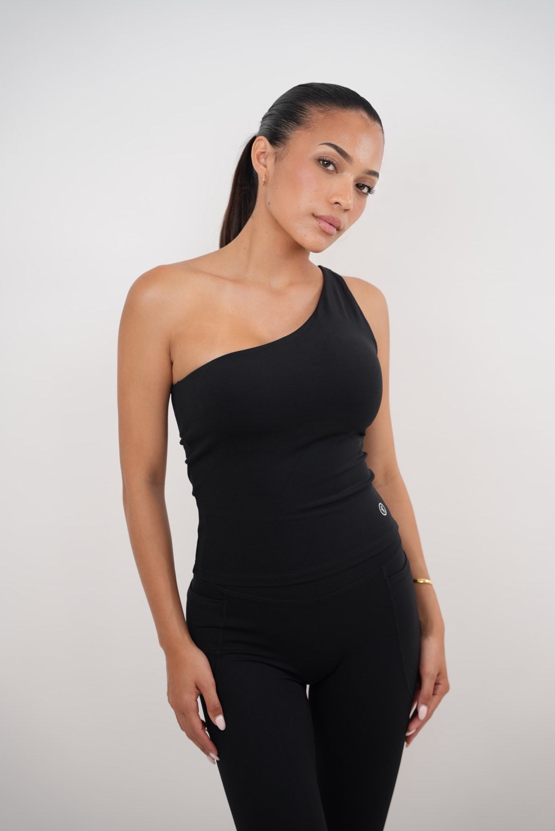 I Am Wealthy Black One Shoulder Top 5