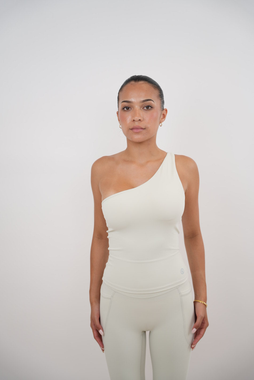 I Am Wealthy Ivory One Shoulder Top 5