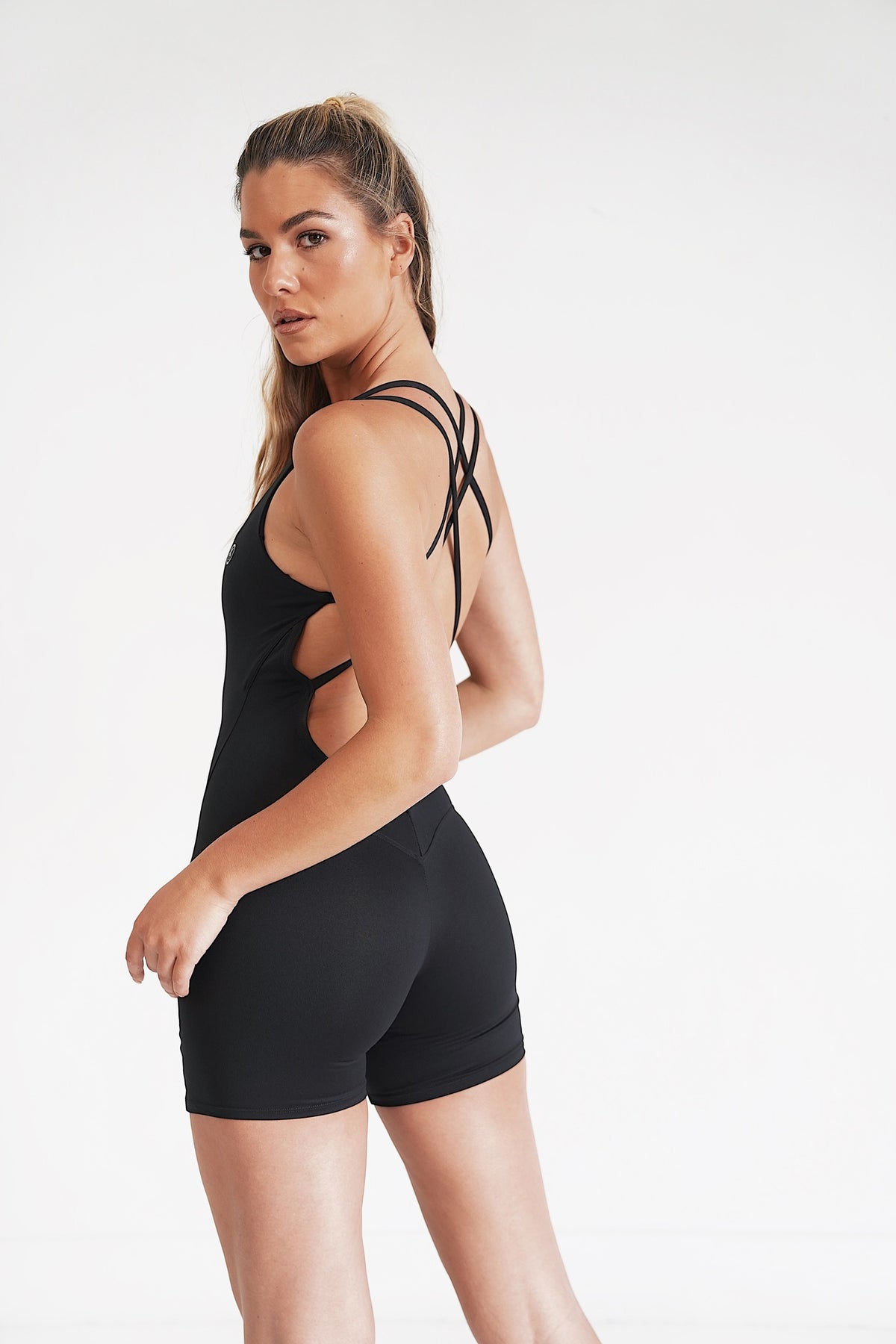 I Am Enough Black Stretch Bodysuit 4