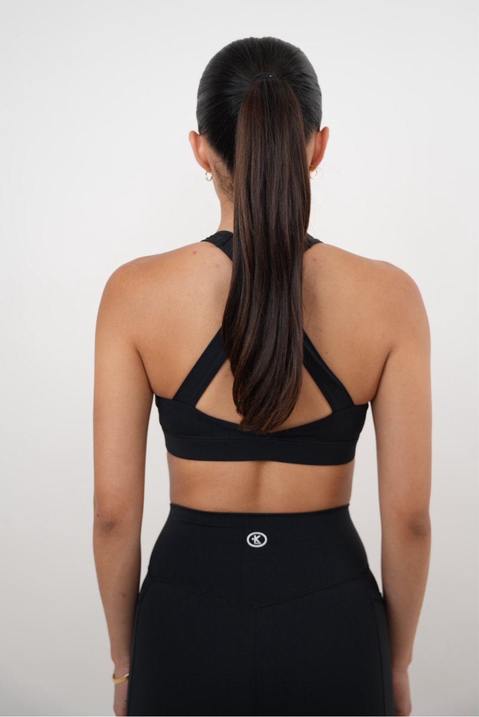 I Am Glowing Black Quick Dry Butter Bra 2