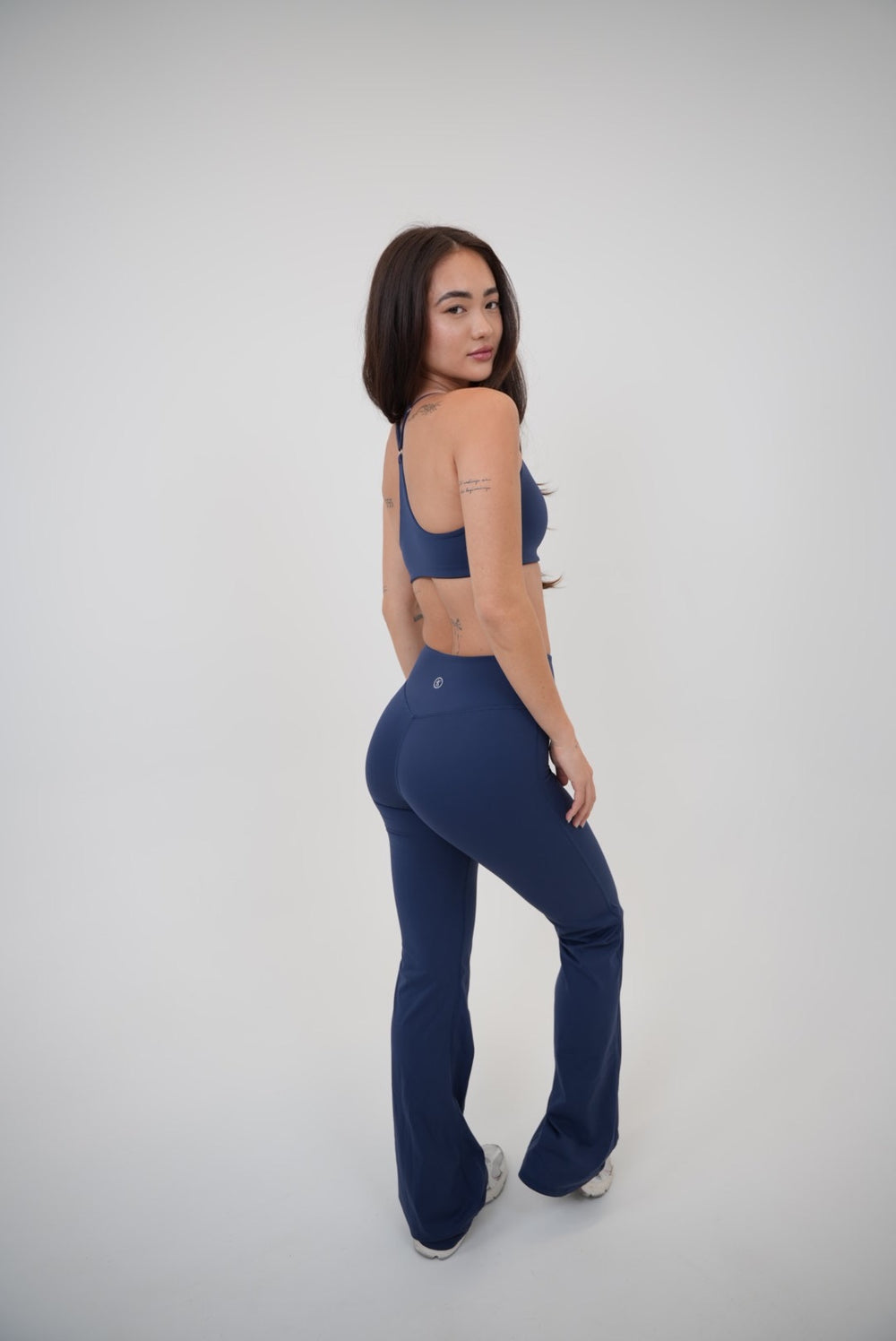I Live in Luxury Navy Blue Sports Bra 6