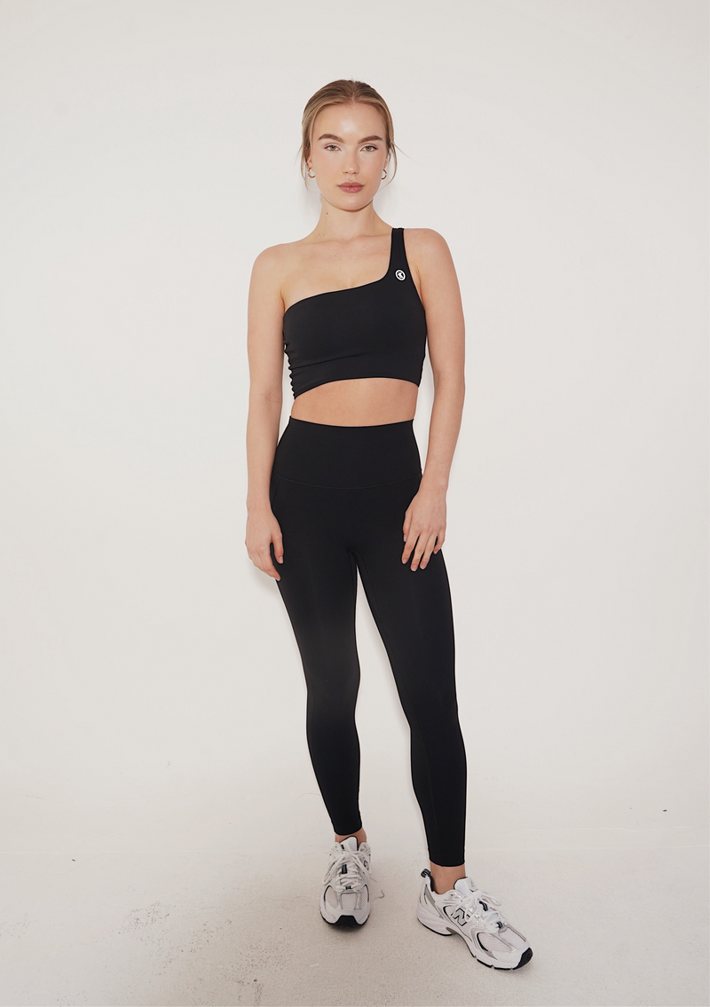 I Am Wise Tie up Bra in Black alt