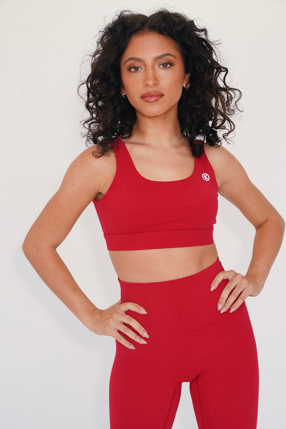 I am Beautifully Radiant Quick Dry Red Sports Bra