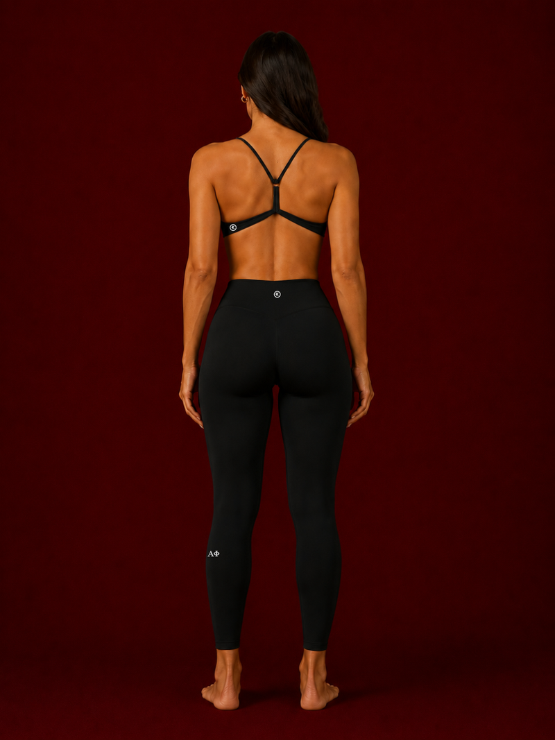 *ADD ON* (ALPHA PHI) I Trust My Heart Black Leggings