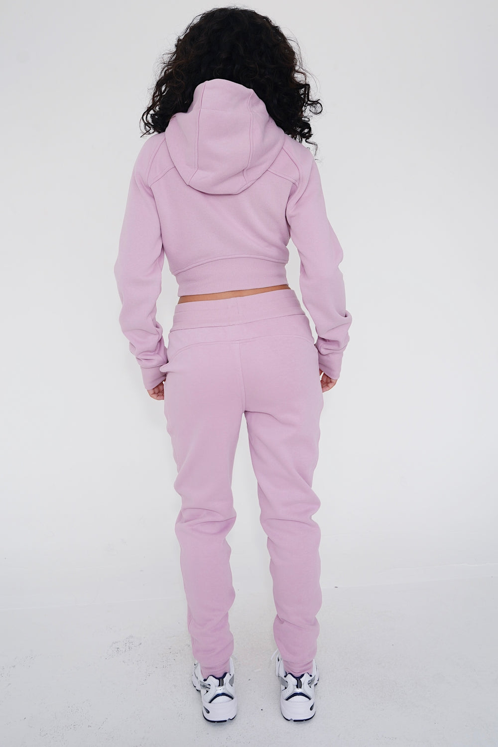 I Make Good Decisions Drawstring Warm Plush Pink Jogger Sweatpants 4