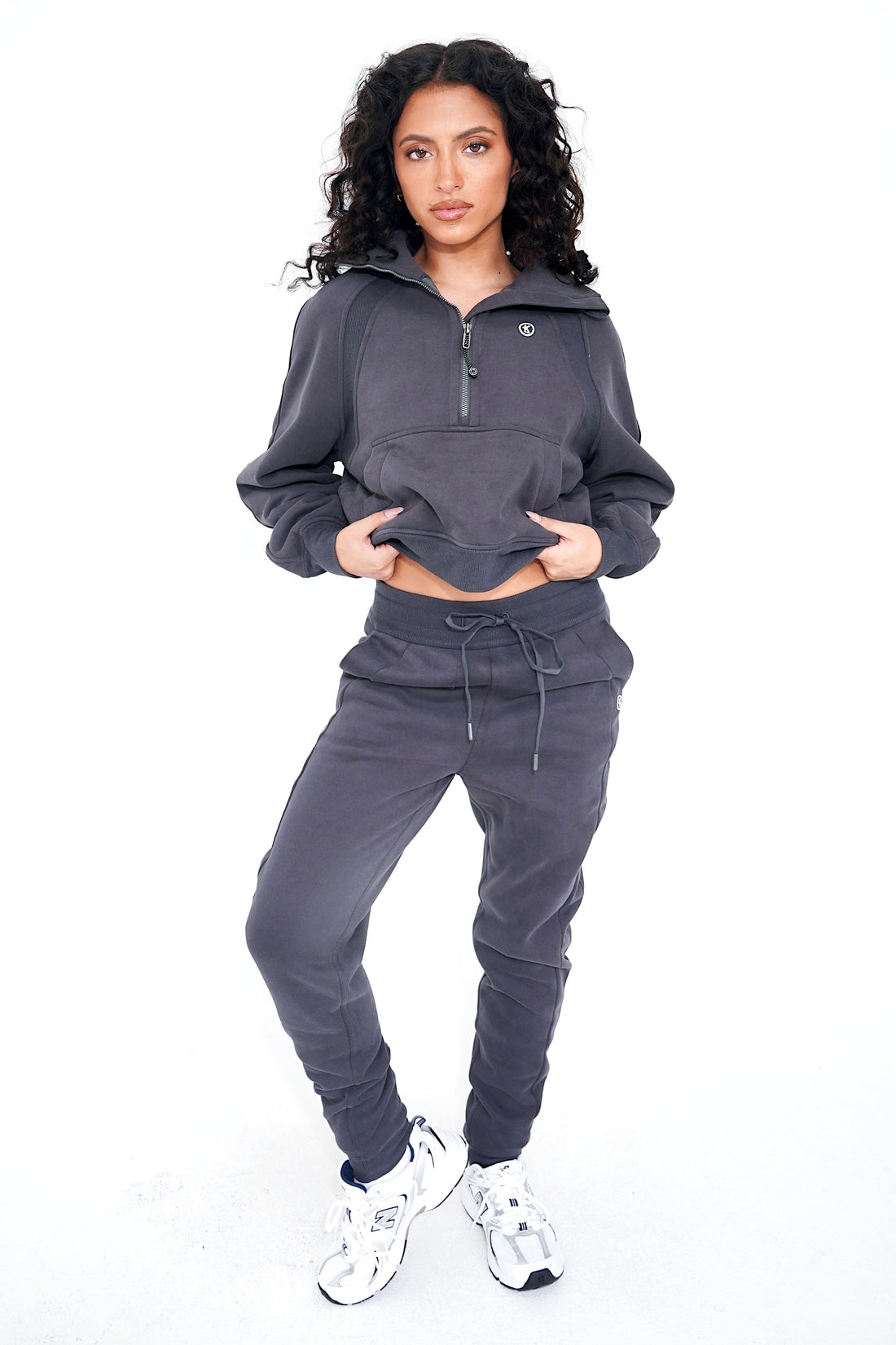 I Make Good Decisions Drawstring Warm Plush Graphite Ash Jogger Sweatpants