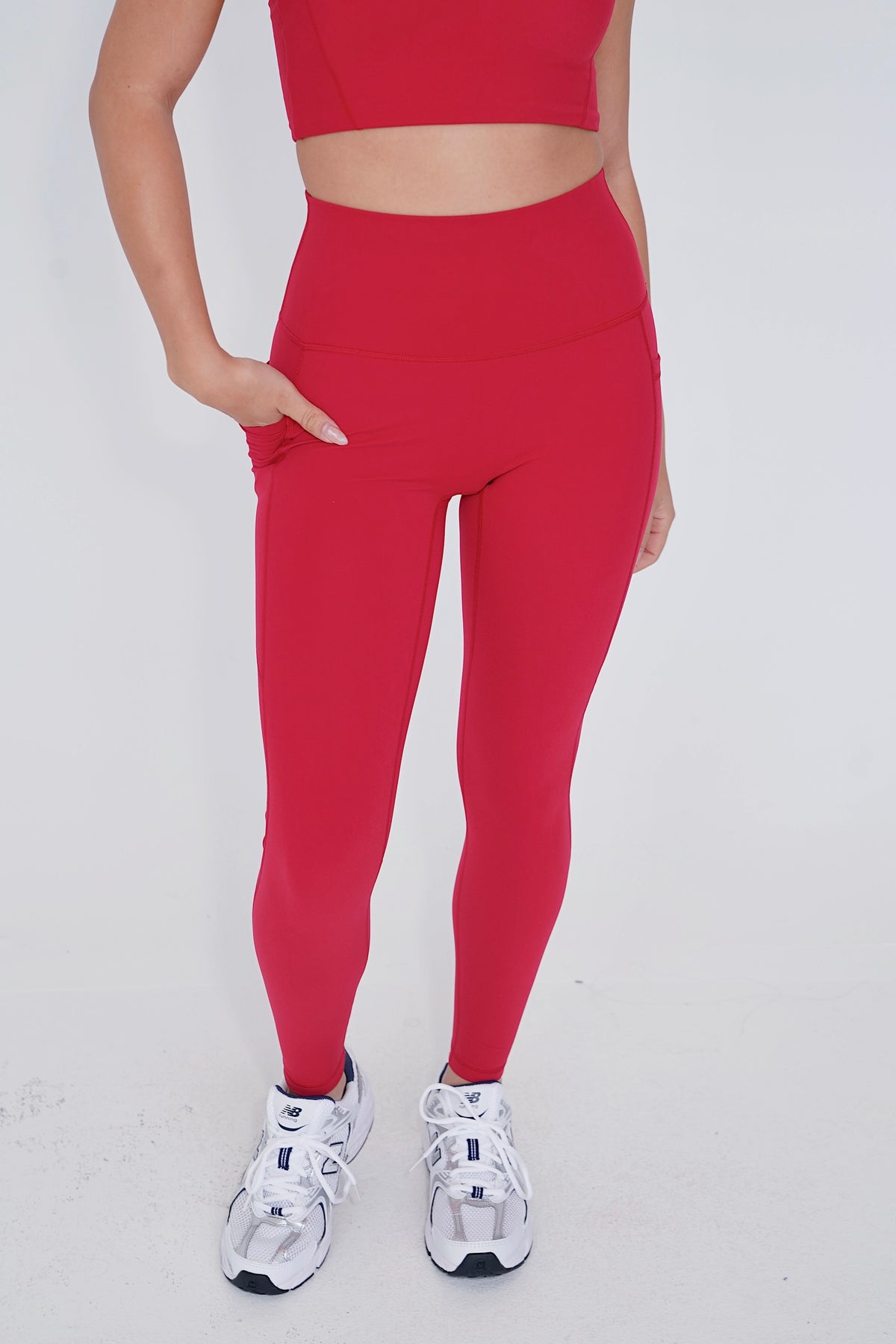 The More I Give, The More I Receive Hot Red Legging 5