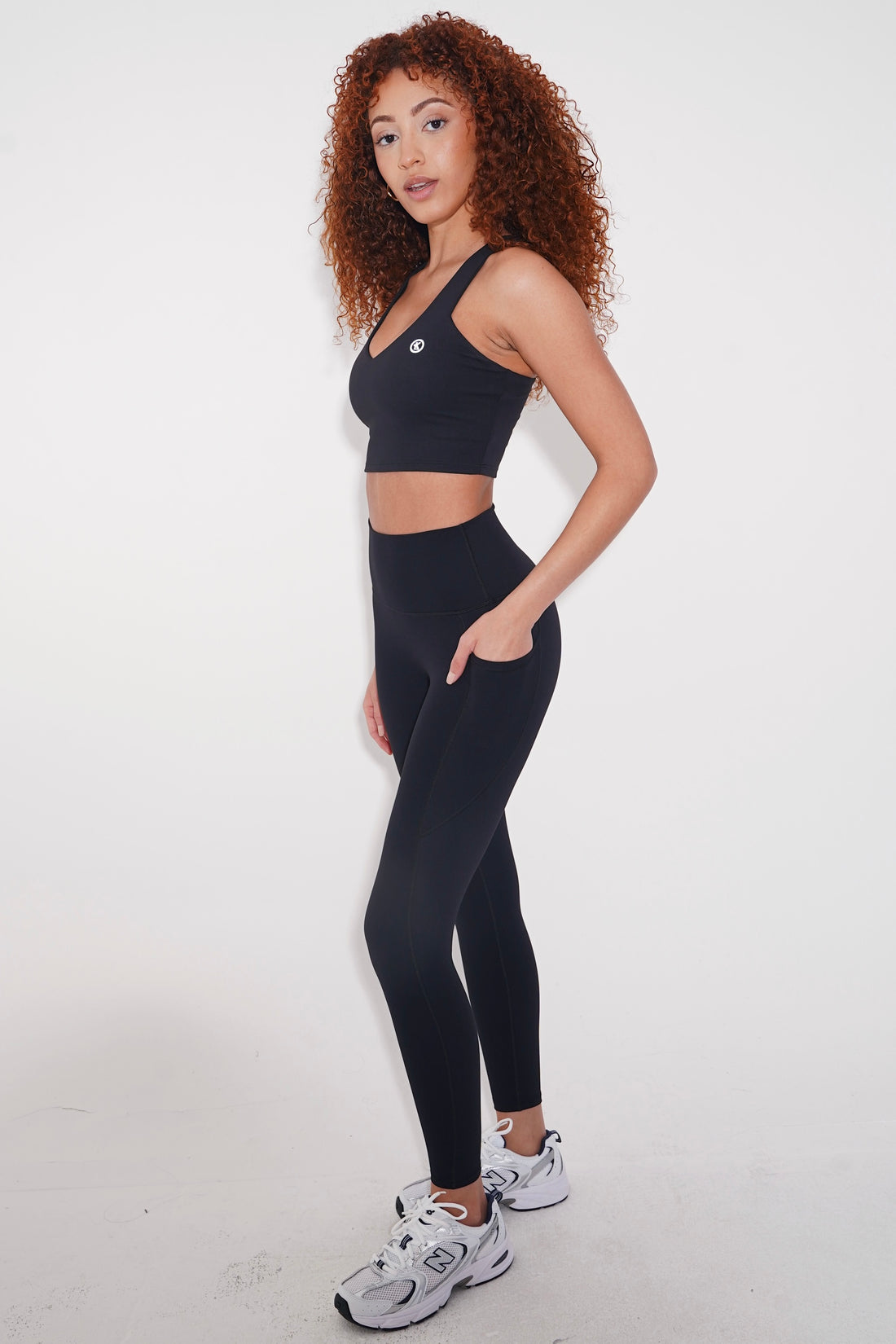 I Have Clarity Luxuriously Soft Black Sports Bra