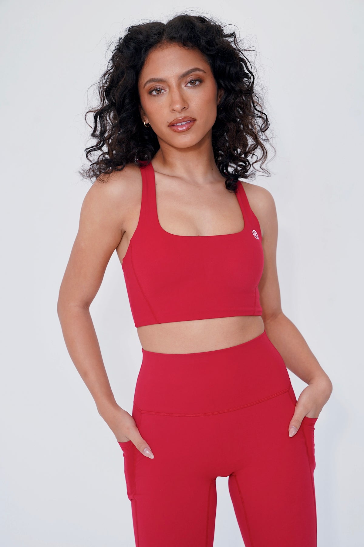 The More I Give, The More I Receive Red Comfort Stretch Sports Bra 10