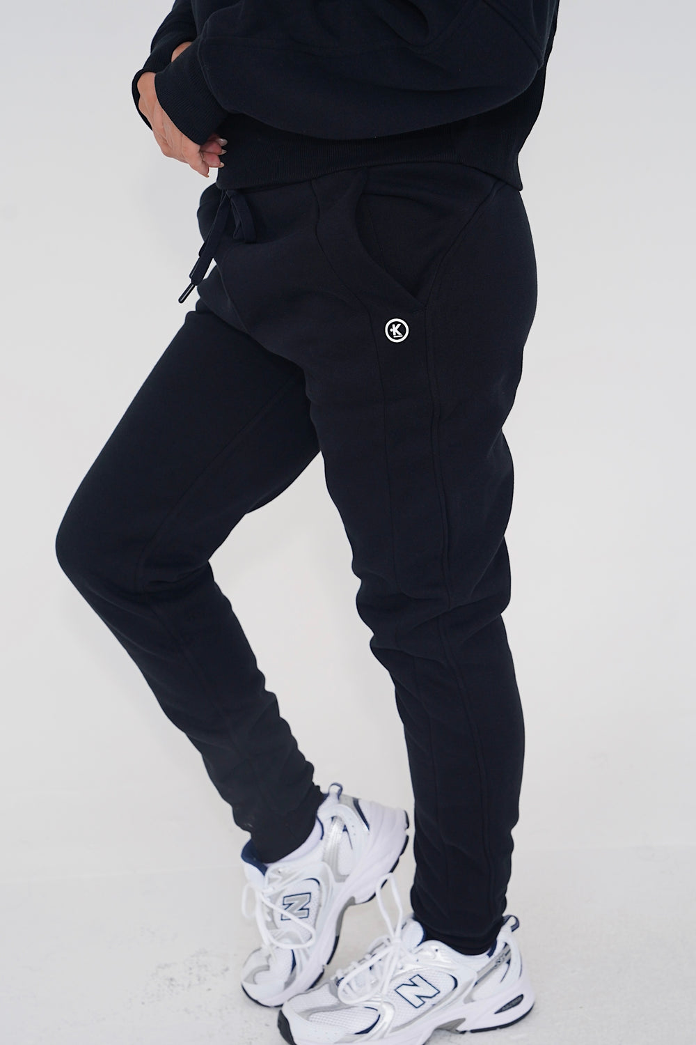 I Make Good Decisions Drawstring Warm Plush Black Jogger Sweatpants 1