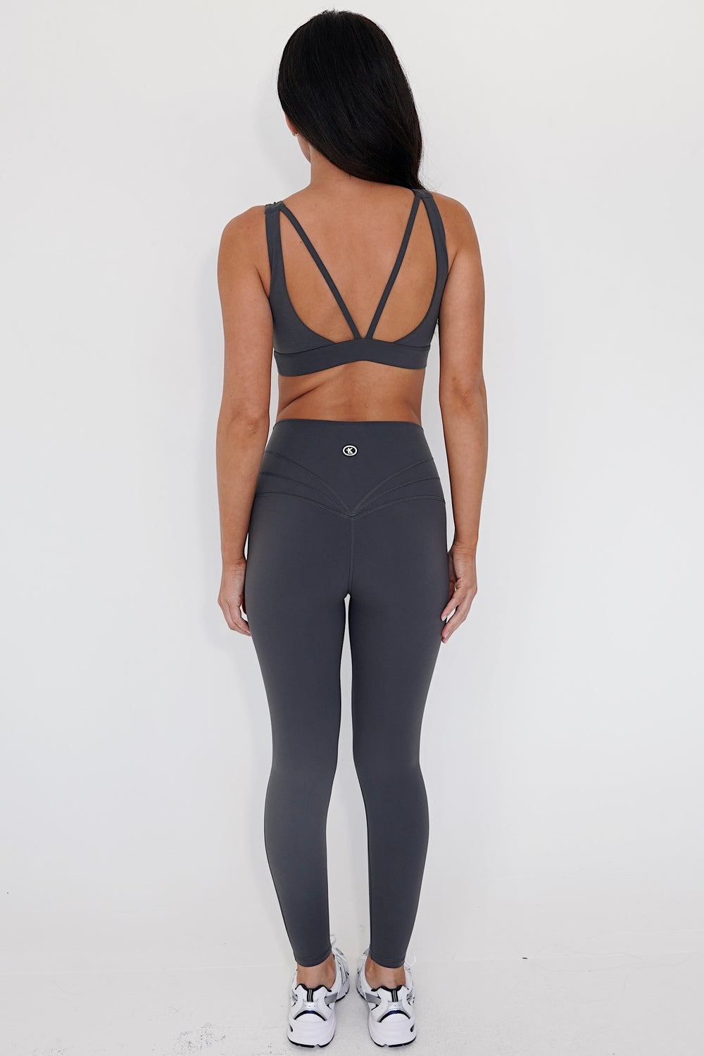 I am Beautifully Radiant Quick Dry Dark Gray Yoga Legging 7