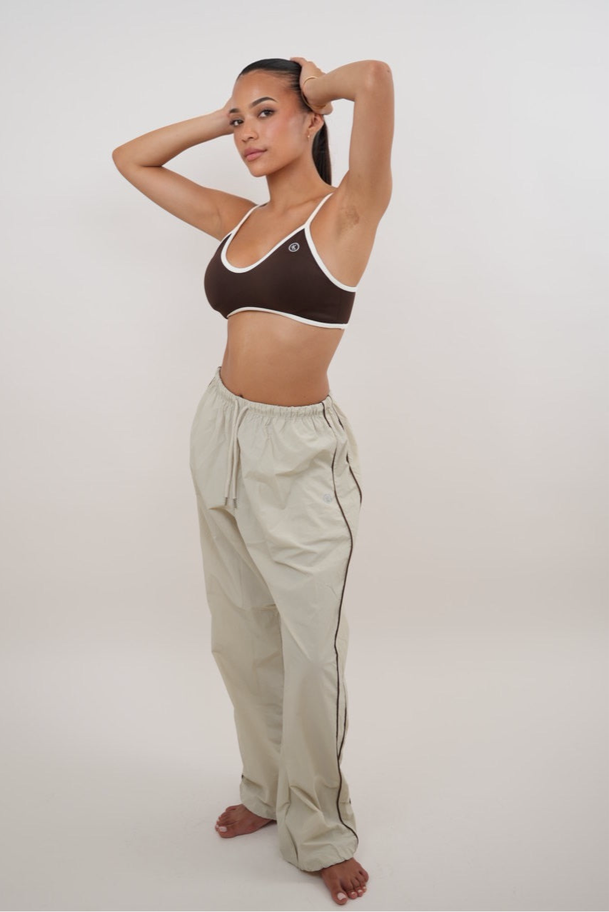 I Accept Change with Grace Beige Versatile Relaxed Fit Pant 1