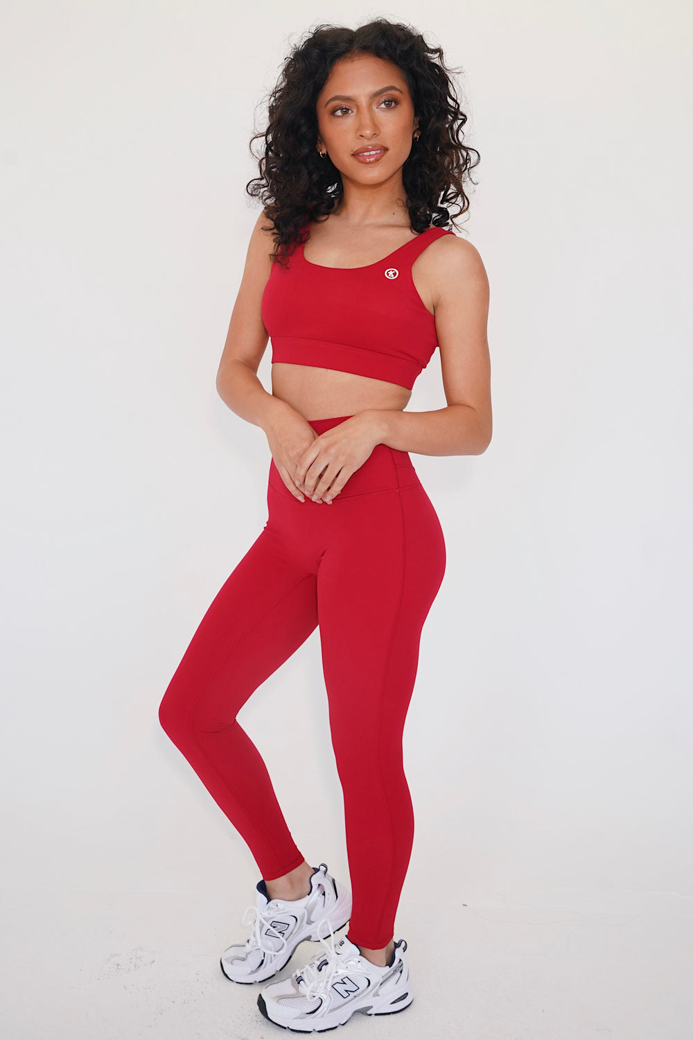 I am Beautifully Radiant Quick Dry Red Yoga Legging 9
