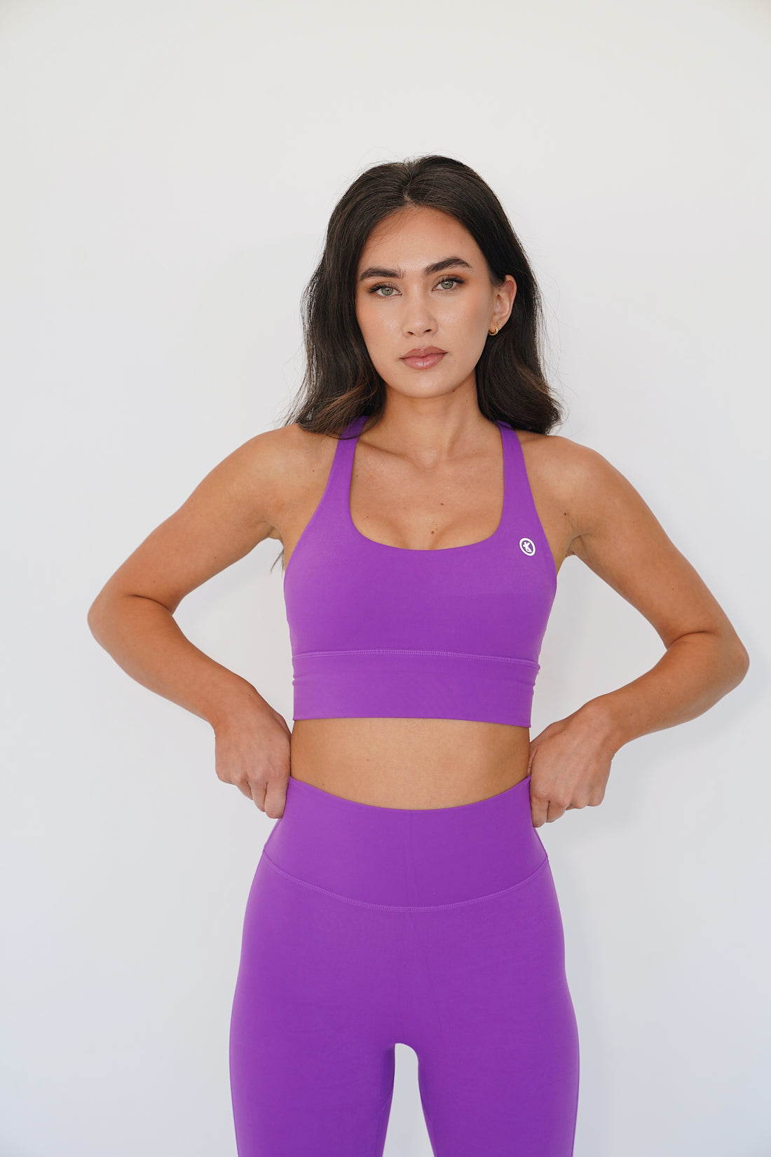 I am Bold Comfortably Stylish Purple Yoga Top