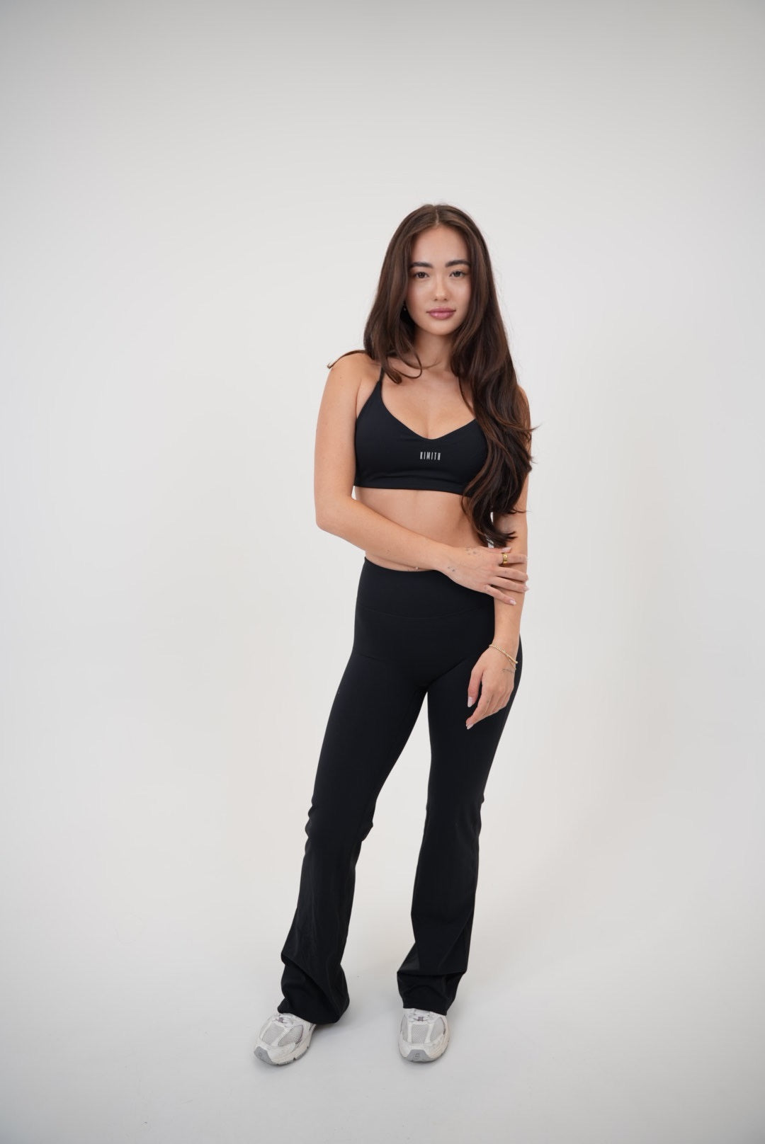 I Live in Luxury Black Sports Bra 6