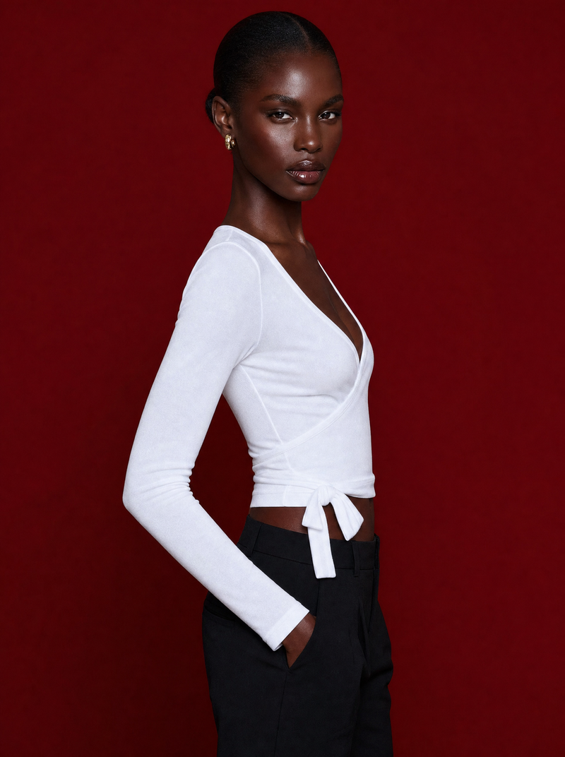 My Energy is Pure Vanilla Wrap Top