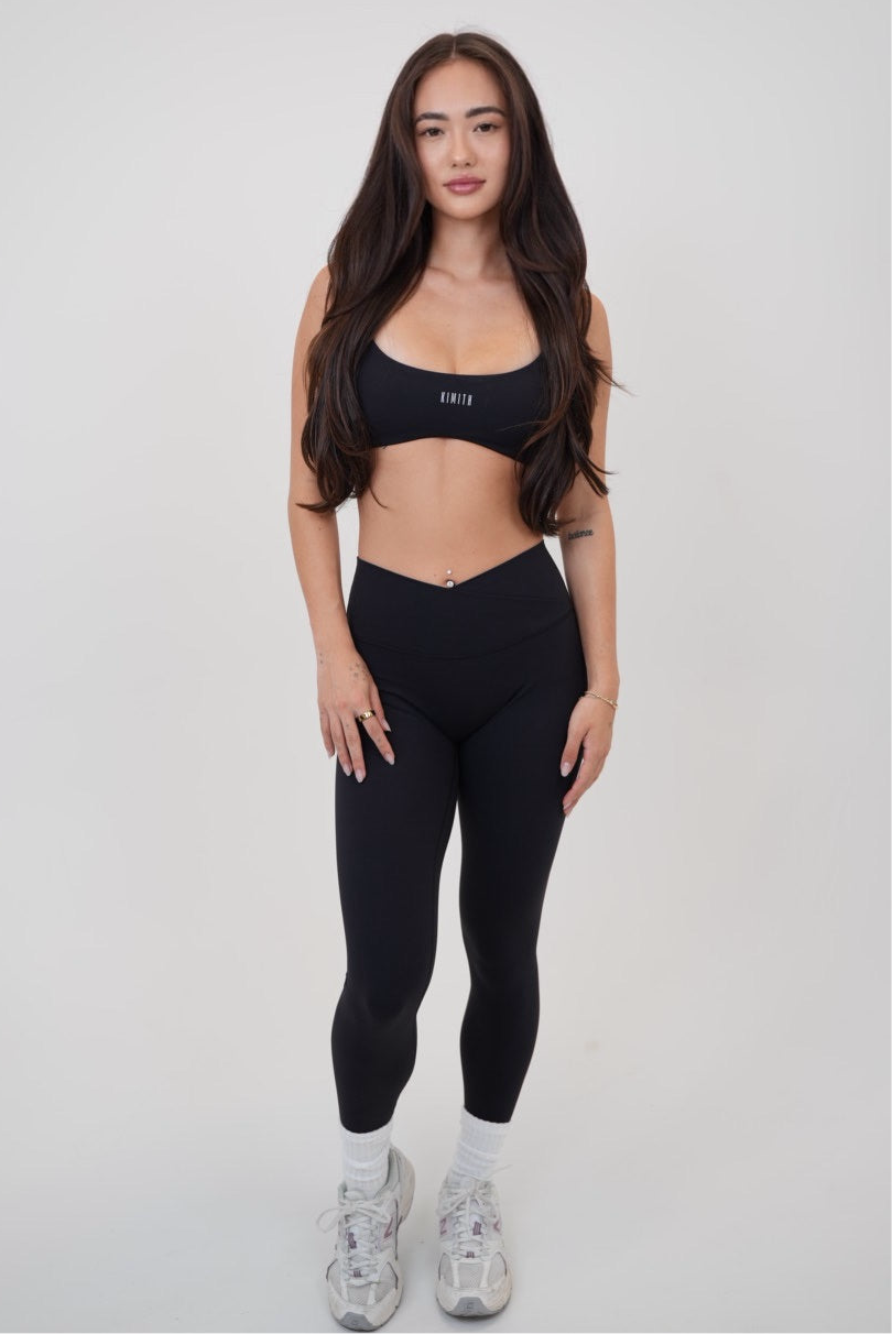 My Time Is Divine Black Sculpt V-Waist Legging 1