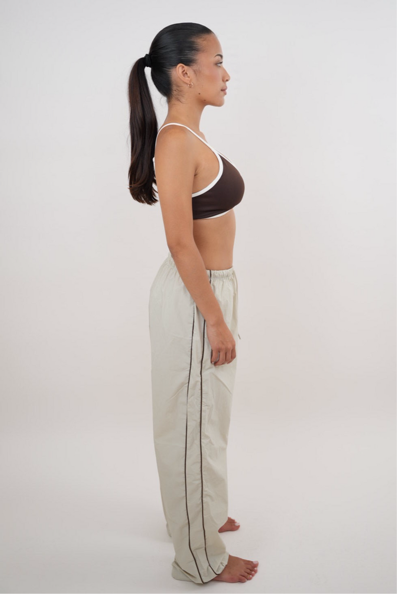 I Accept Change with Grace Beige Versatile Relaxed Fit Pant alt