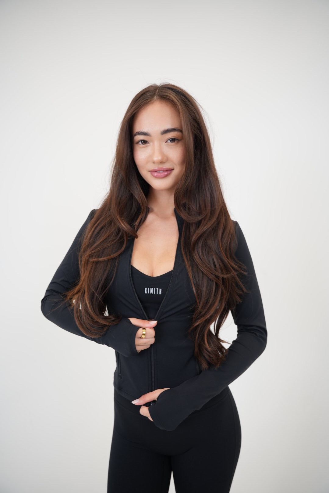 I Live in Luxury Black Sports Bra 7