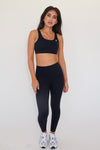 I am Beautifully Radiant Quick Dry Black Yoga Legging