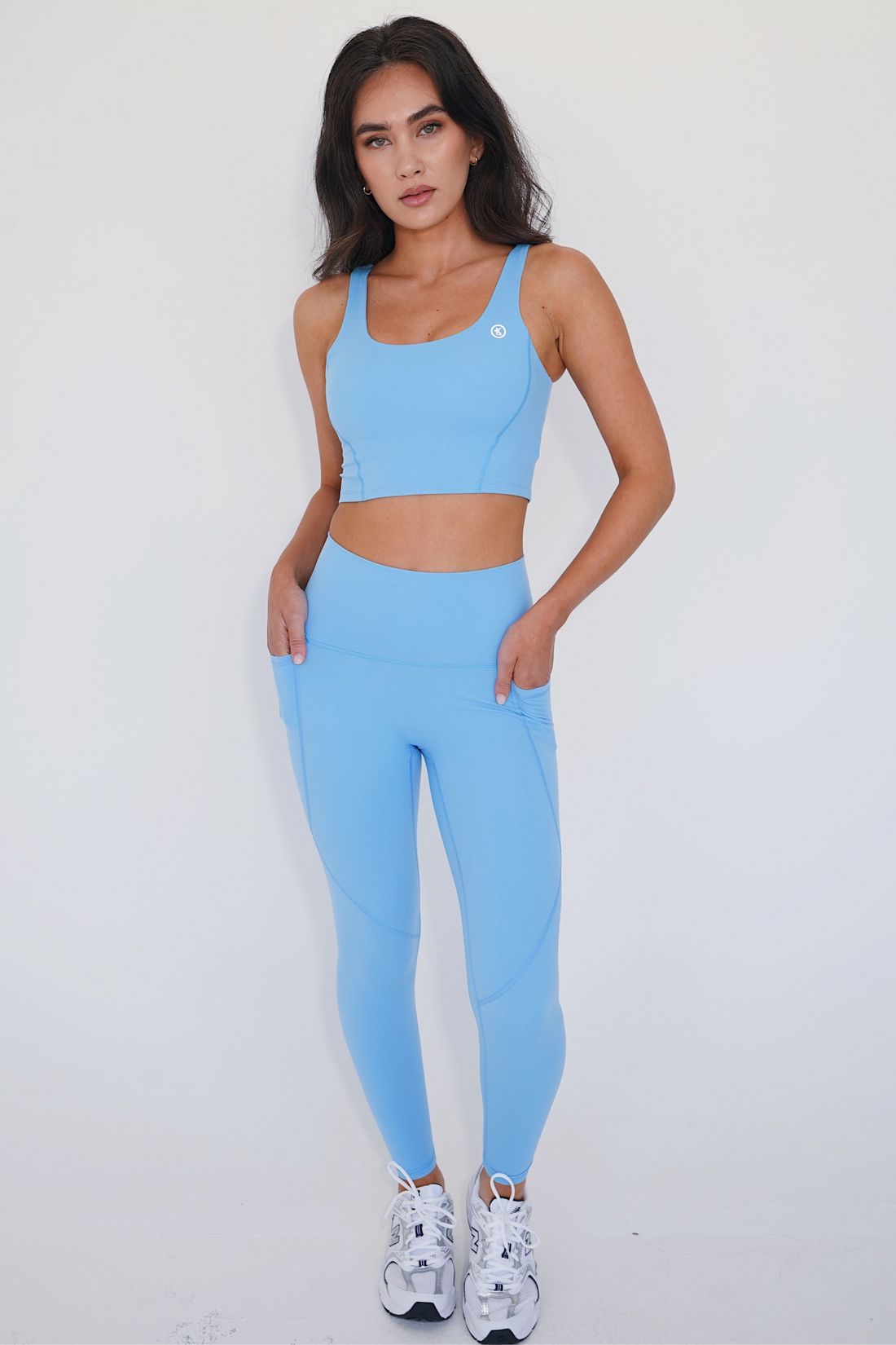 My Heart is Pure Vintage Bubble Blue Butter Soft Legging